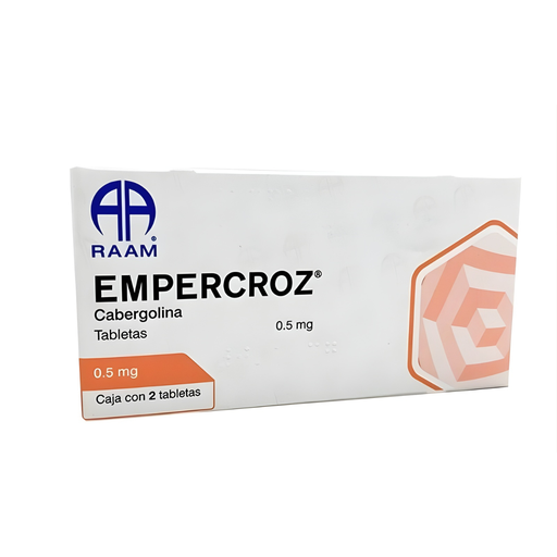 [4772] CABERGOLINA 0.5 MG C/2 TAB EMPERCROZ LAB RAAM