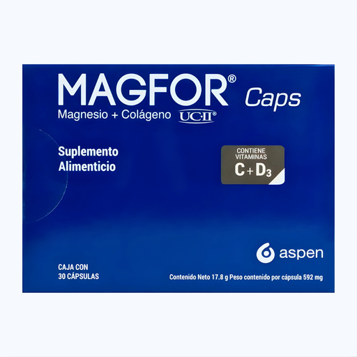 [4779] MAGFOR 592 MG C/30 CAP MAGNESIO SUPLEMENTO ALIMENTICIO LAB ASPEN