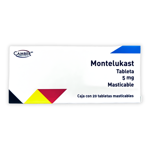 [2319] MONTELUKAST 5 MG C/20 TAB MASTICABLES LAB CAMBER