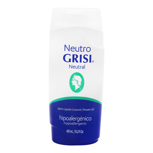 [4860] JABON LIQUIDO CORPORAL NEUTRO HIPOALERGENICO C/450 ML GRISI