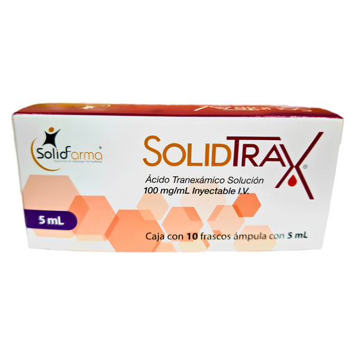 [4871] ACIDO TRANEXAMICO SOL INY 100 MG/ML FCO AMP 5 ML C/10 AMP SOLIDTRAX LAB SOLIDFARMA
